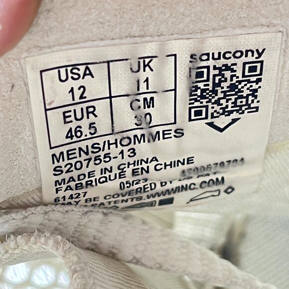 Saucony Endorphin Pro 3 White Gold Athletic Running Shoes S20755-13 Mens Size 12 main image 9